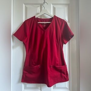 Purple Label by Healing Hands Scrub Set - red